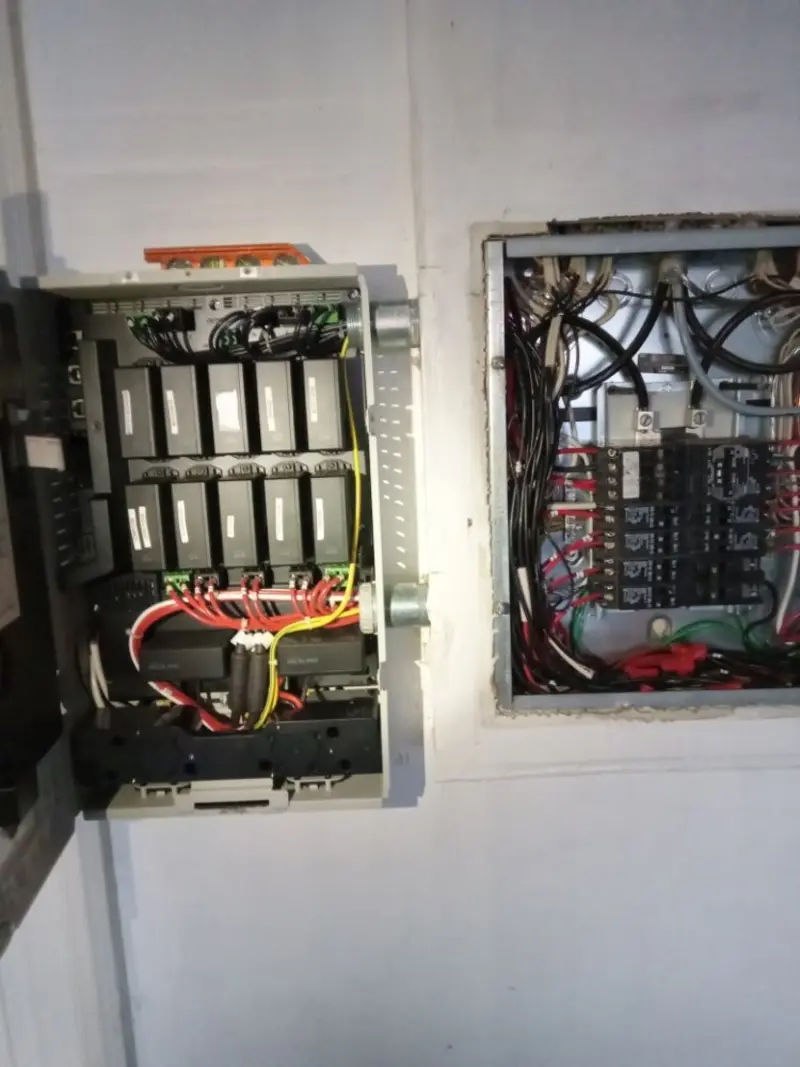 Electrical panel upgrade completed for Security Camera Wiring in Elberton